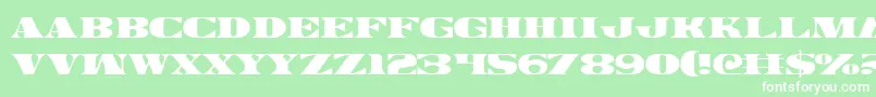 フォントLegalv2 – 緑の背景に白い文字
