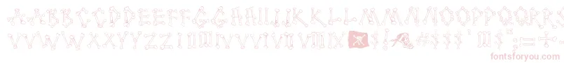 CartoonBones Font – Pink Fonts on White Background