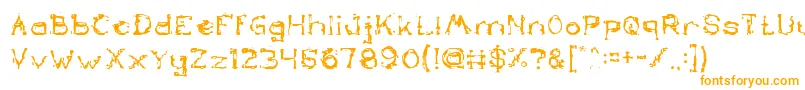 TheLazyDog Font – Orange Fonts on White Background