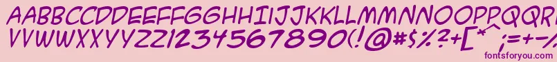 Acmesai Font – Purple Fonts on Pink Background
