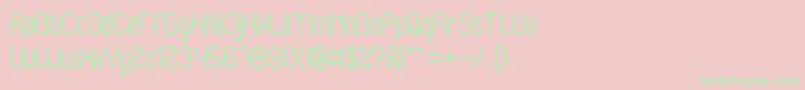 BabySuperhero Font – Green Fonts on Pink Background