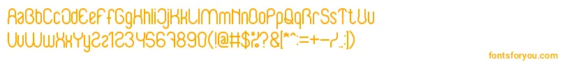BabySuperhero Font – Orange Fonts on White Background
