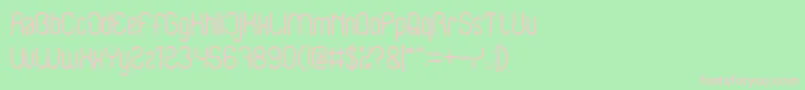 BabySuperhero Font – Pink Fonts on Green Background