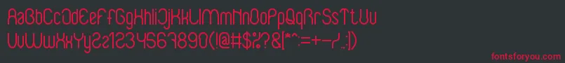 BabySuperhero Font – Red Fonts on Black Background