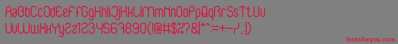 BabySuperhero Font – Red Fonts on Gray Background
