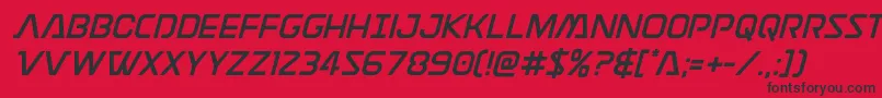 Discotechia Font – Black Fonts on Red Background