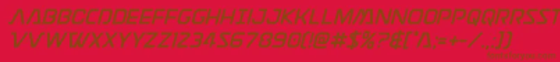 Discotechia Font – Brown Fonts on Red Background