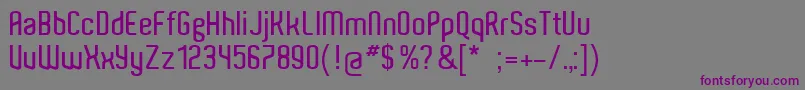 AldoPc Font – Purple Fonts on Gray Background