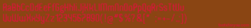 AldoPc Font – Red Fonts on Brown Background