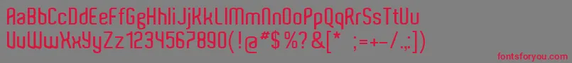 AldoPc Font – Red Fonts on Gray Background