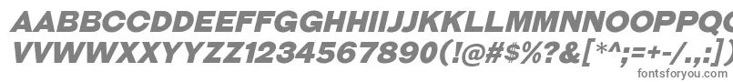 フォントGalderglynnTitlingBlIt – 白い背景に灰色の文字