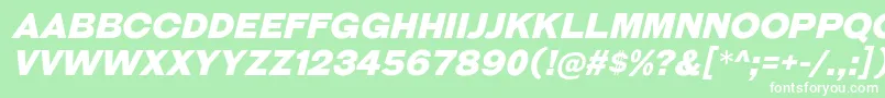 GalderglynnTitlingBlIt Font – White Fonts on Green Background