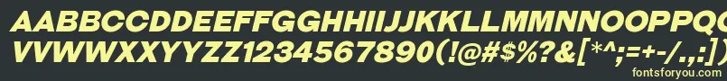 GalderglynnTitlingBlIt Font – Yellow Fonts on Black Background