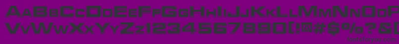 Trekker3Regular-fontti – mustat fontit violetilla taustalla