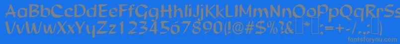 fuente S850ScriptRegular – Fuentes Grises Sobre Fondo Azul