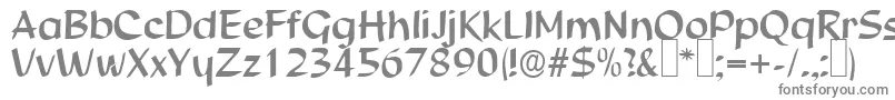 フォントS850ScriptRegular – 白い背景に灰色の文字