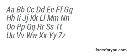 フォントRobotocondensed Italic