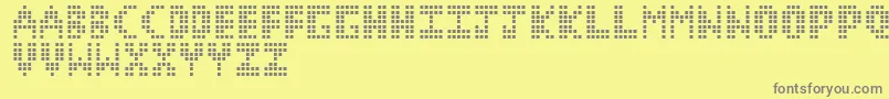 CorruptPixel1 Font – Gray Fonts on Yellow Background