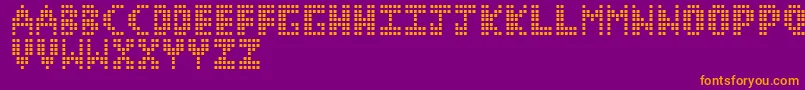 CorruptPixel1 Font – Orange Fonts on Purple Background