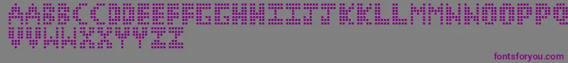 CorruptPixel1 Font – Purple Fonts on Gray Background