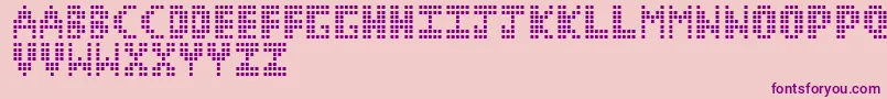 CorruptPixel1 Font – Purple Fonts on Pink Background