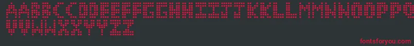 フォントCorruptPixel1 – 黒い背景に赤い文字