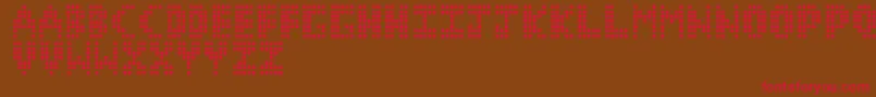 CorruptPixel1 Font – Red Fonts on Brown Background