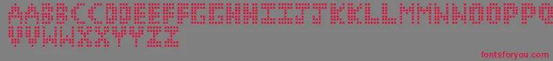 CorruptPixel1 Font – Red Fonts on Gray Background