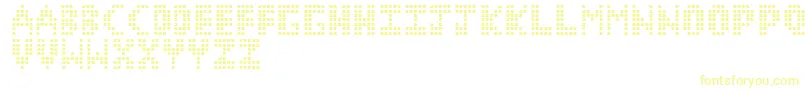 CorruptPixel1 Font – Yellow Fonts on White Background