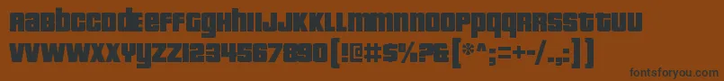 PricedownblRegular Font – Black Fonts on Brown Background