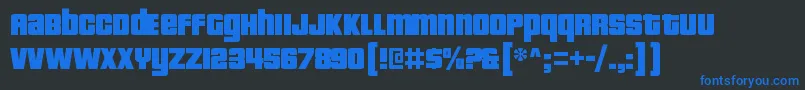 PricedownblRegular Font – Blue Fonts on Black Background