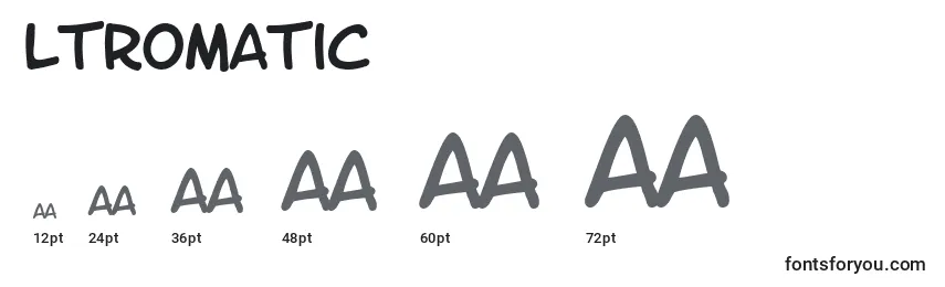 Ltromatic Font Sizes
