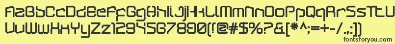 ArcticpatrolUltra Font – Black Fonts on Yellow Background