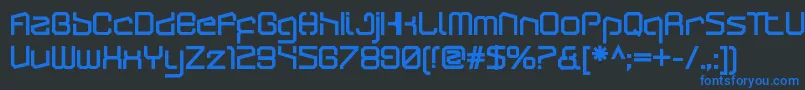 ArcticpatrolUltra Font – Blue Fonts on Black Background