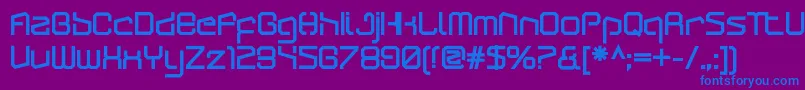 ArcticpatrolUltra Font – Blue Fonts on Purple Background