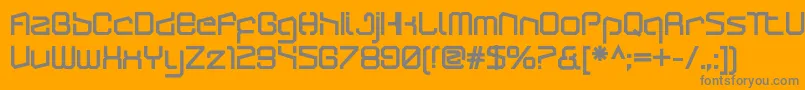 ArcticpatrolUltra Font – Gray Fonts on Orange Background