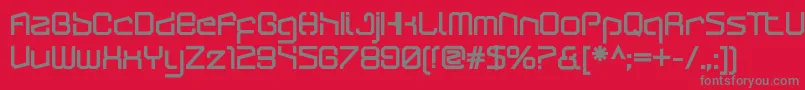 ArcticpatrolUltra Font – Gray Fonts on Red Background