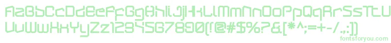 ArcticpatrolUltra Font – Green Fonts on White Background