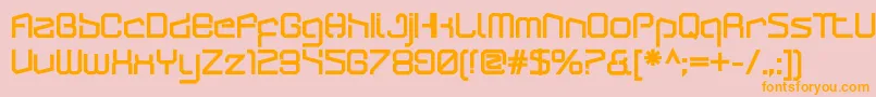 ArcticpatrolUltra Font – Orange Fonts on Pink Background