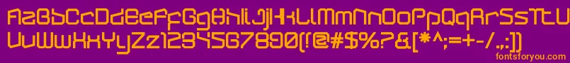 ArcticpatrolUltra Font – Orange Fonts on Purple Background