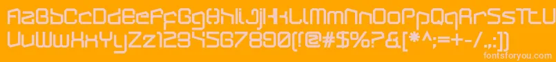 ArcticpatrolUltra Font – Pink Fonts on Orange Background