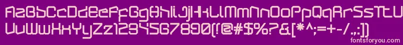 ArcticpatrolUltra Font – Pink Fonts on Purple Background