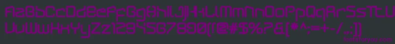 Шрифт ArcticpatrolUltra – фиолетовые шрифты на чёрном фоне