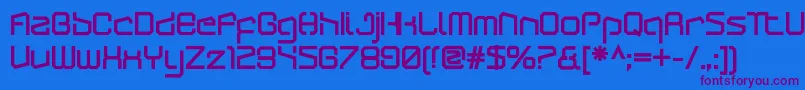 Шрифт ArcticpatrolUltra – фиолетовые шрифты на синем фоне