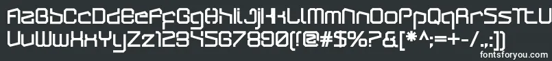 フォントArcticpatrolUltra – 黒い背景に白い文字