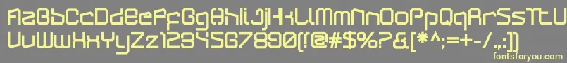 ArcticpatrolUltra Font – Yellow Fonts on Gray Background