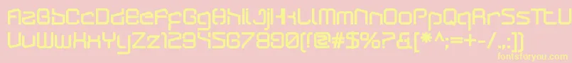 ArcticpatrolUltra Font – Yellow Fonts on Pink Background