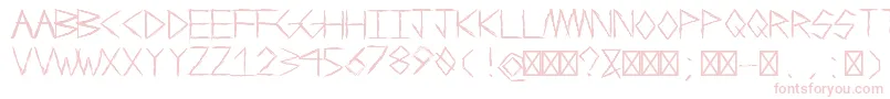 Czcionka JrudgeRegular – różowe czcionki
