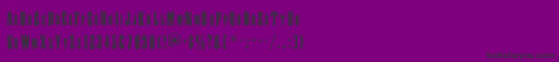 フォントSlayer – 紫の背景に黒い文字