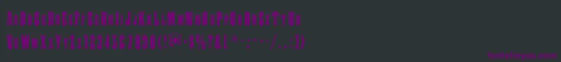 Шрифт Slayer – фиолетовые шрифты на чёрном фоне